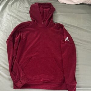 Adidas Men's Burgundy Hoodie